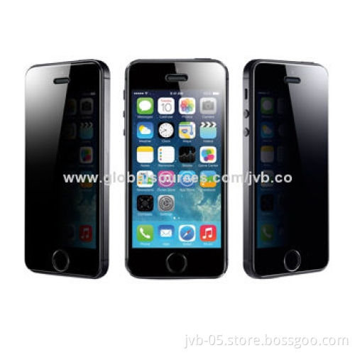 Anti-spy Tempered-glass Screen Protectors for iPhone 5/5S with 8-9H Hardness